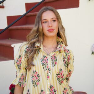 Vestido Estampado Floral Amarillo